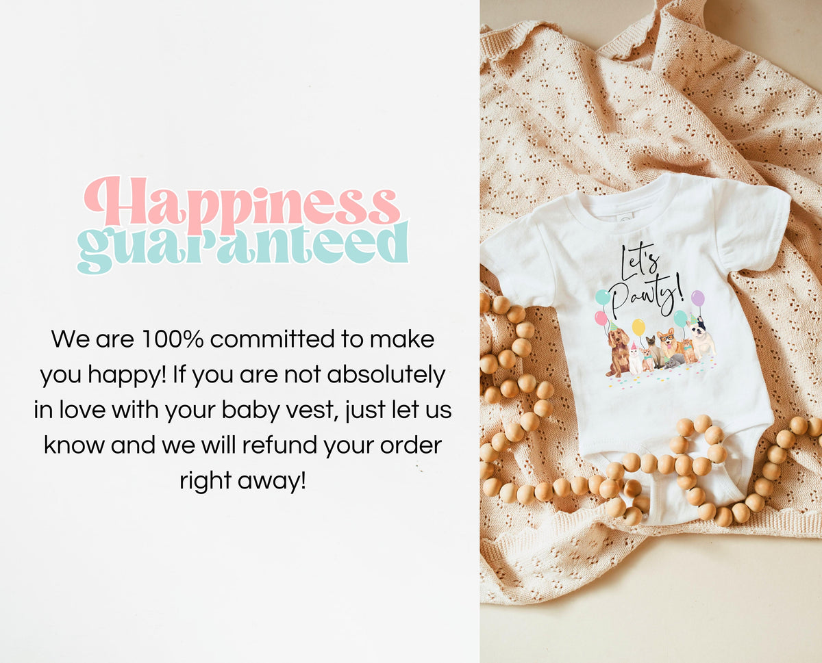 Dog And Cat First Birthday Onesie® Vest