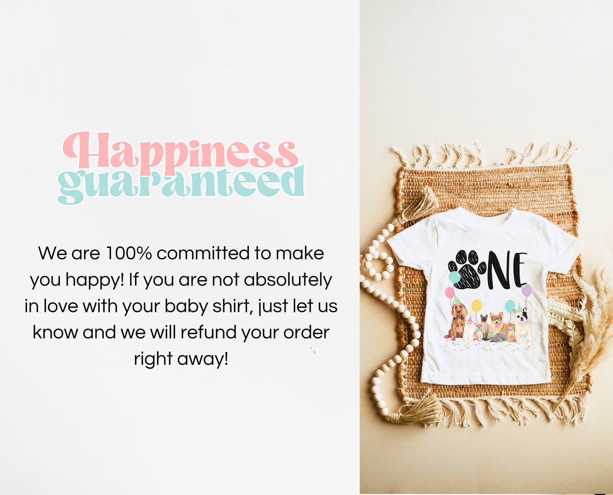 Dog And Cat First Birthday Shirt