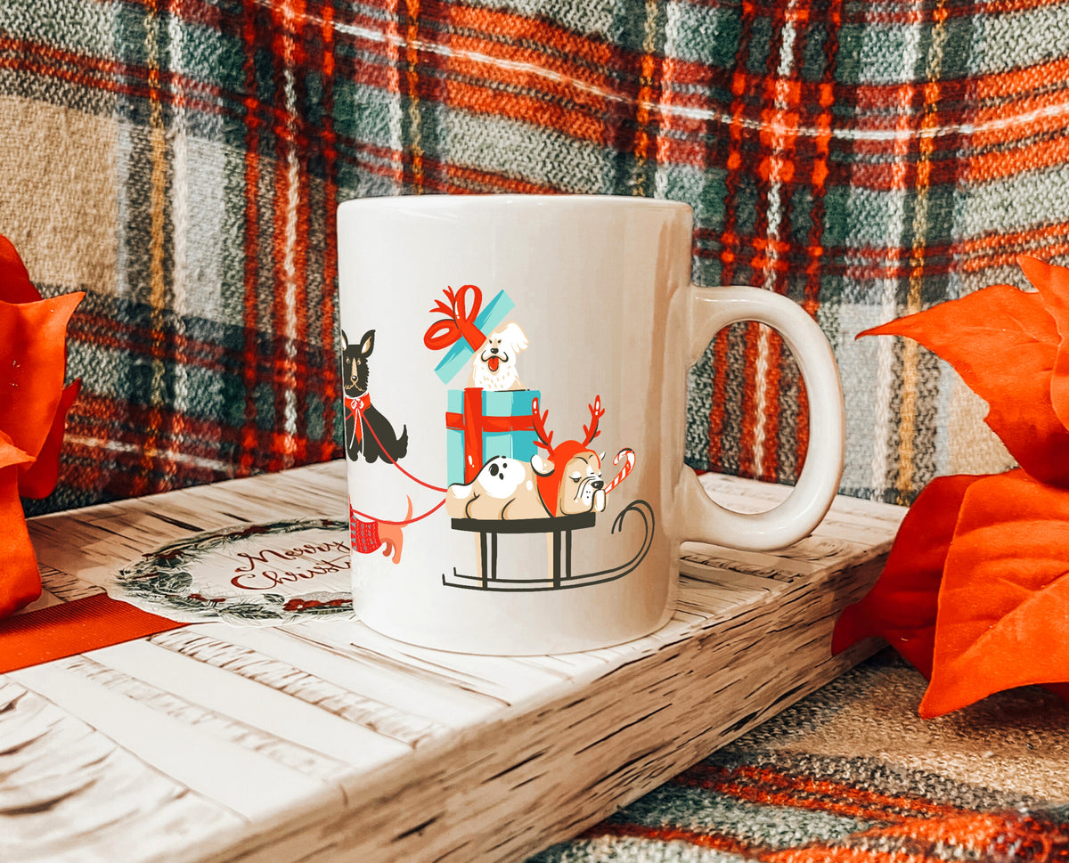 Here Comes Santa Paws Mug